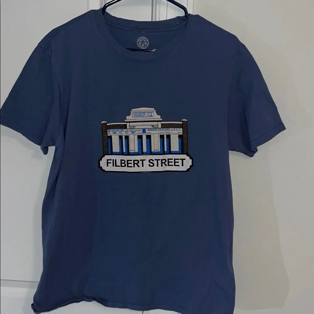 Leicester City Football Club Filbert Street KING POWER soccer team shirt L Slim